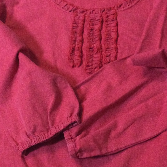 16 HEMP red linen top - Picture 10 of 16